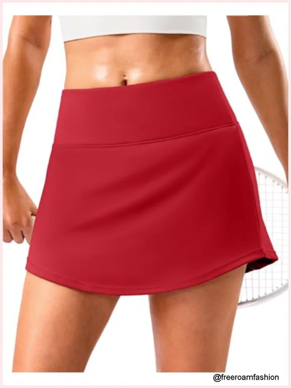 Women's High Waisted Skort with Built-in Shorts 14in A-Line Athletic Tennis Golf